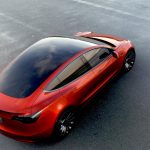 Tesla Model 3 red